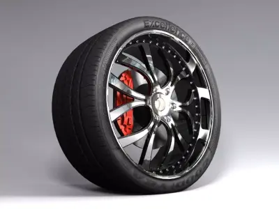 Wheel and Ring 3D model