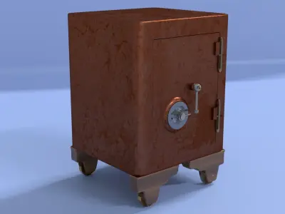 Antique Safe 3D model purchase