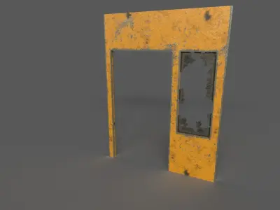 Old Gate Low-poly 3D model