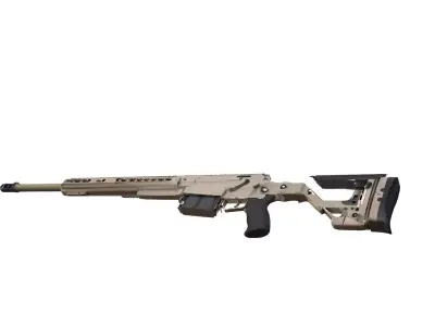 AXSR  sniper rifle 3D model