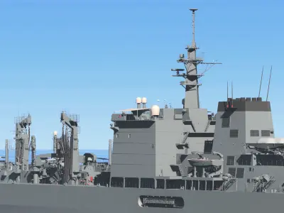 JMSDF Supply ship Mashu 3D model