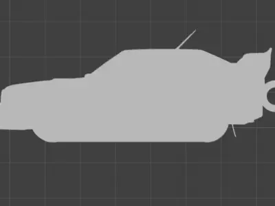 Group B Rally Car Keychain- 3D Model for Printing 3D print model