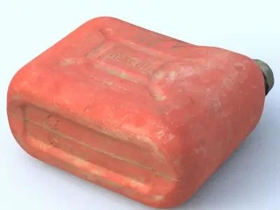 Jerrycan High Poly gas can 3D model