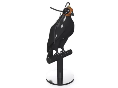 Falcon Dummy with Leather Hood 3D model purchase