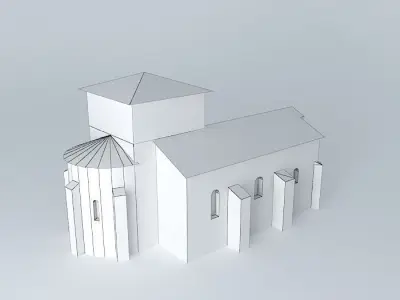 Church in Segonsac Dordogne Free 3D model