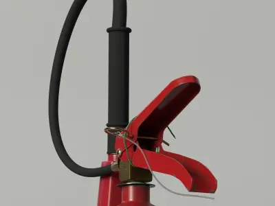 3D Fire Extinguisher  3D model