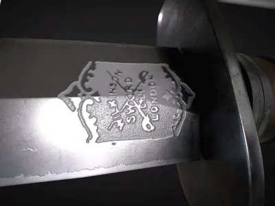 VINTAGE SMALL SWORD Low-poly 3D model