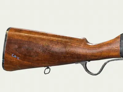martini henry grenade launcher Low-poly 3D model