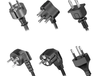 power plug vol 01 Low-poly 3D model