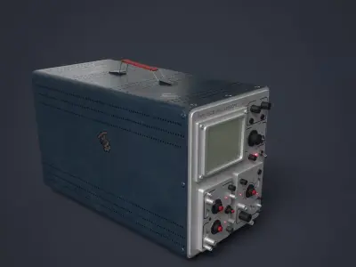 Tektronix 552B Low-poly 3D model