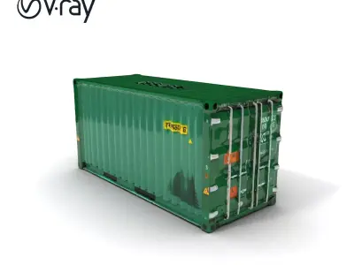 Shipping Container Model Pack  Versatile D Asset Low-poly 3D model