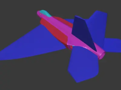 F 88 RC Jet Airplane Prototype 3D model