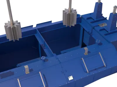 celda flotacion moly  3D model
