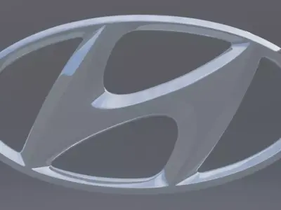 Hyundai Logo 3D model