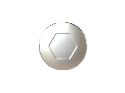 Screw v9 001 Low-poly 3D model