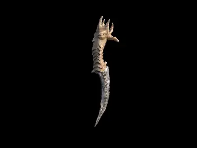 King Dagger Low-poly 3D model
