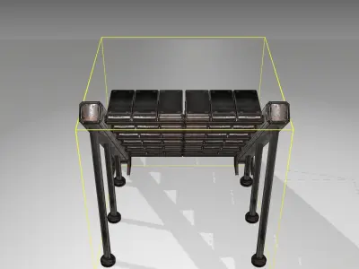Futuristic Stairs - 16 - Rusty Textures Low-poly 3D model