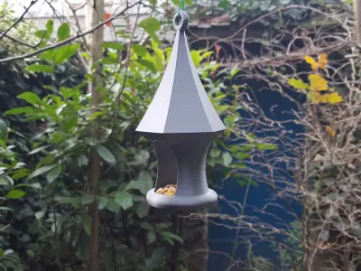 One Part Bird Feeder Free 3D print model