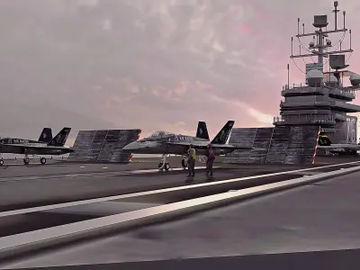 Aircraft carrier 76 Free 3D model
