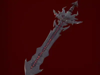 FREE Demonic Sword Free 3D model