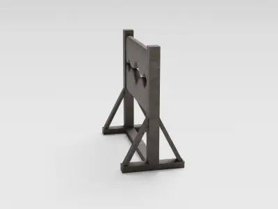 Medieval Stockade Low-poly 3D model
