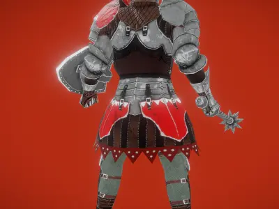 the  knight Noah Low-poly 3D model