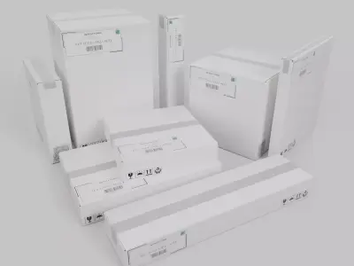 Cardboard Box Premium Display Bundle - Rigged and Customizable 3D Model Pack