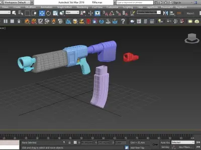 M6-Toon Rifle 3D model