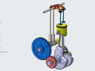 crank rod 3D model Free 3D model