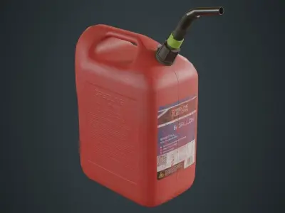 Fuel Can 6B Low-poly 3D model