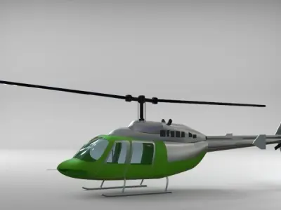 Bell 206 jet ranger 3D model