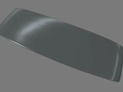 Car Spoiler 016 Low-poly 3D model