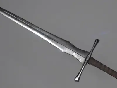 Longsword sword Low-poly 3D model buy