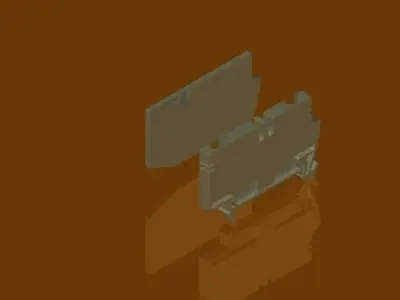 terminal and end plate Free 3D model