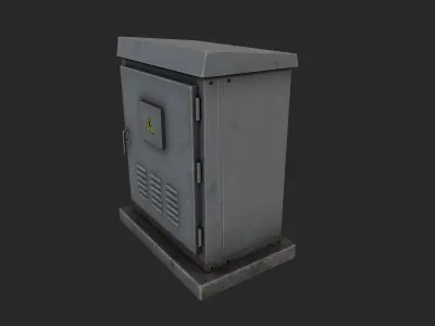 Electrical Box 3 Low-poly 3D model