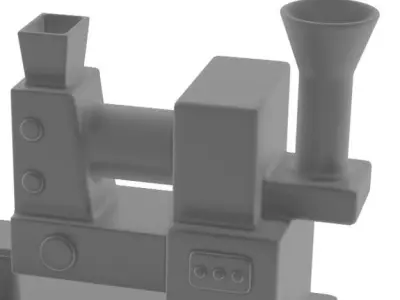 Food Processing Machine Low-poly 3D model