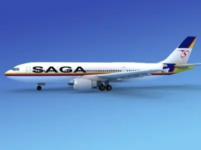 Airbus A300 SAGA 3D model