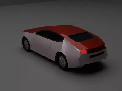  Low Poly Luxury SUV Low-poly 3D model