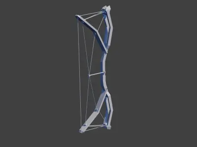 Low poly tactical bow Free low-poly 3D model