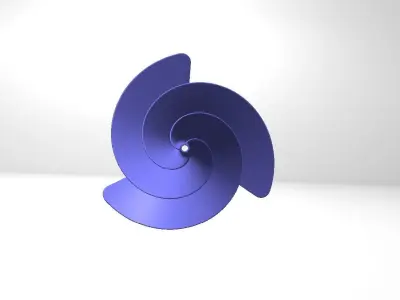 Air turbine or Wind turbine  3D model