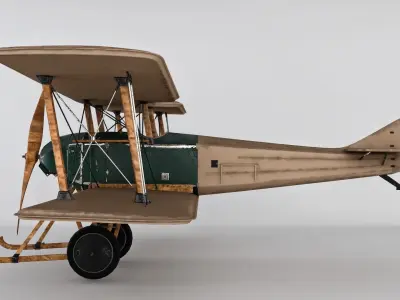 SPAD war Aircraft 3D model 3D model