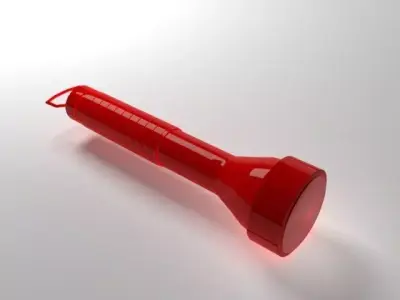 Flashlight Low-poly 3D model shop