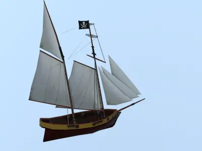 FREE Ships Free low-poly 3D model