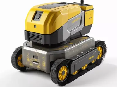 Industrial Autonomous Sweeper Robot 3D model