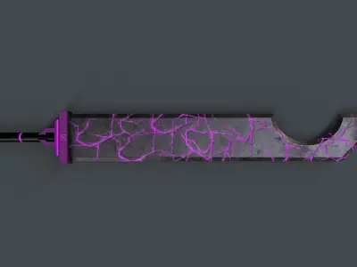 Sci-Fi Sword V1 - 03 Low-poly 3D model