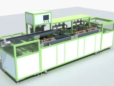 Industrial Equipment 20 - Automatic Testing Production Line 3D model