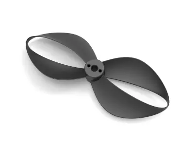 Toroidal drone propeller - 2 blades 3D print model