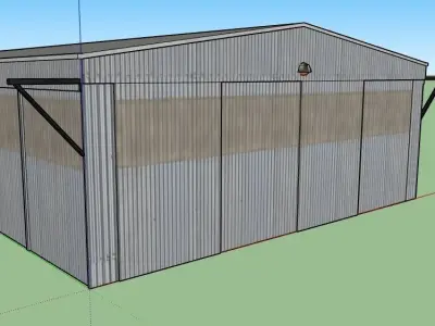 Hangar with Details 3D model
