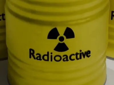 Uranium barrel 3D model