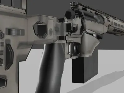 Remington Modular Sniper Rifle MSR Low-poly 3D model